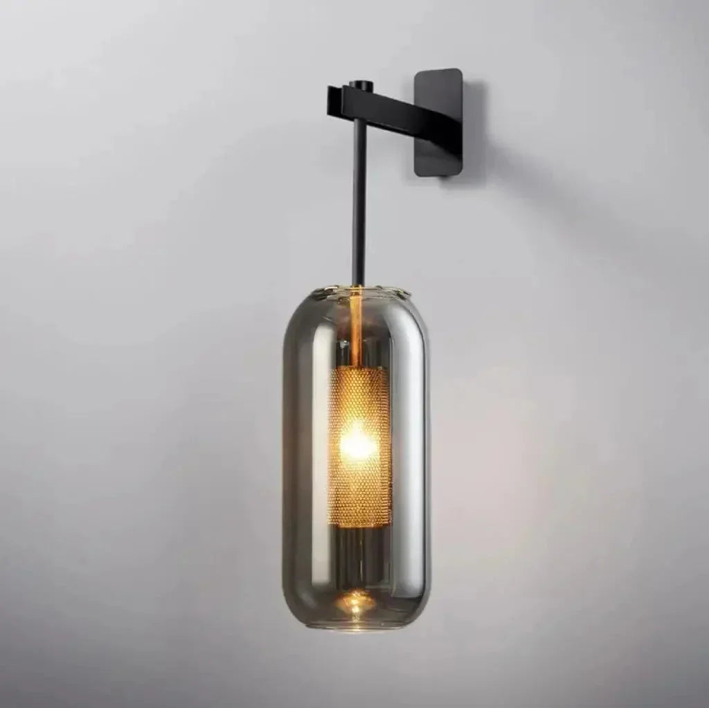 Colección de lámparas de pared Aurore - Una luz E27, pantalla hacia arriba y abajo