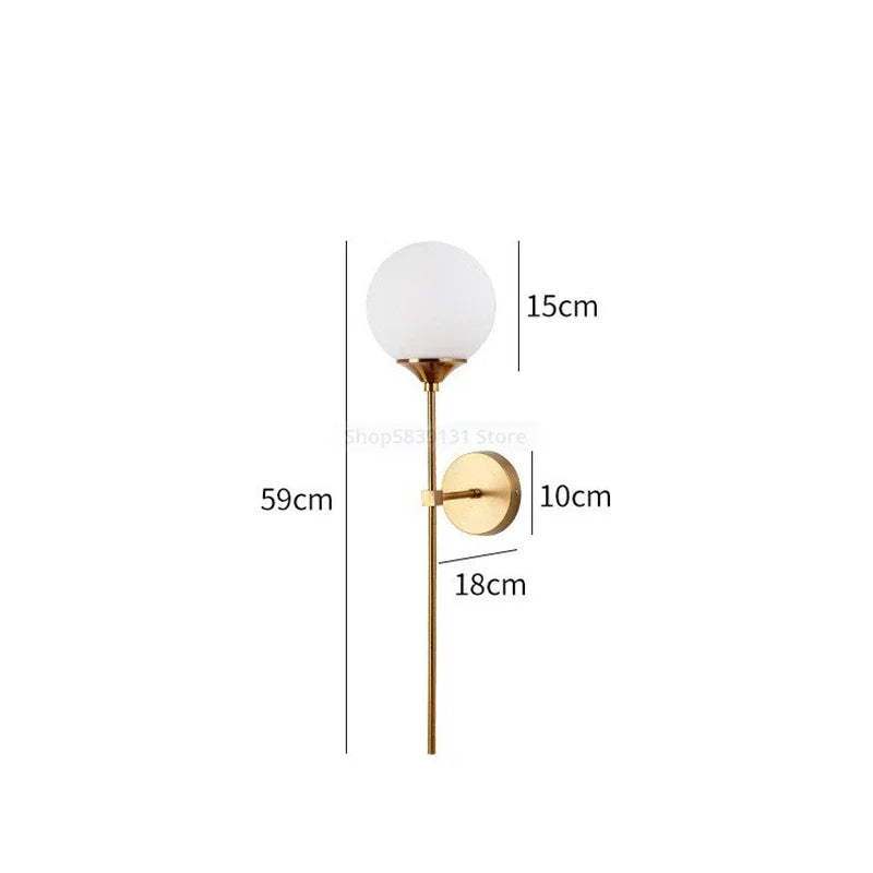 ScandiStyle Nordic LED-Wandleuchte — Leselampe mit langem Arm