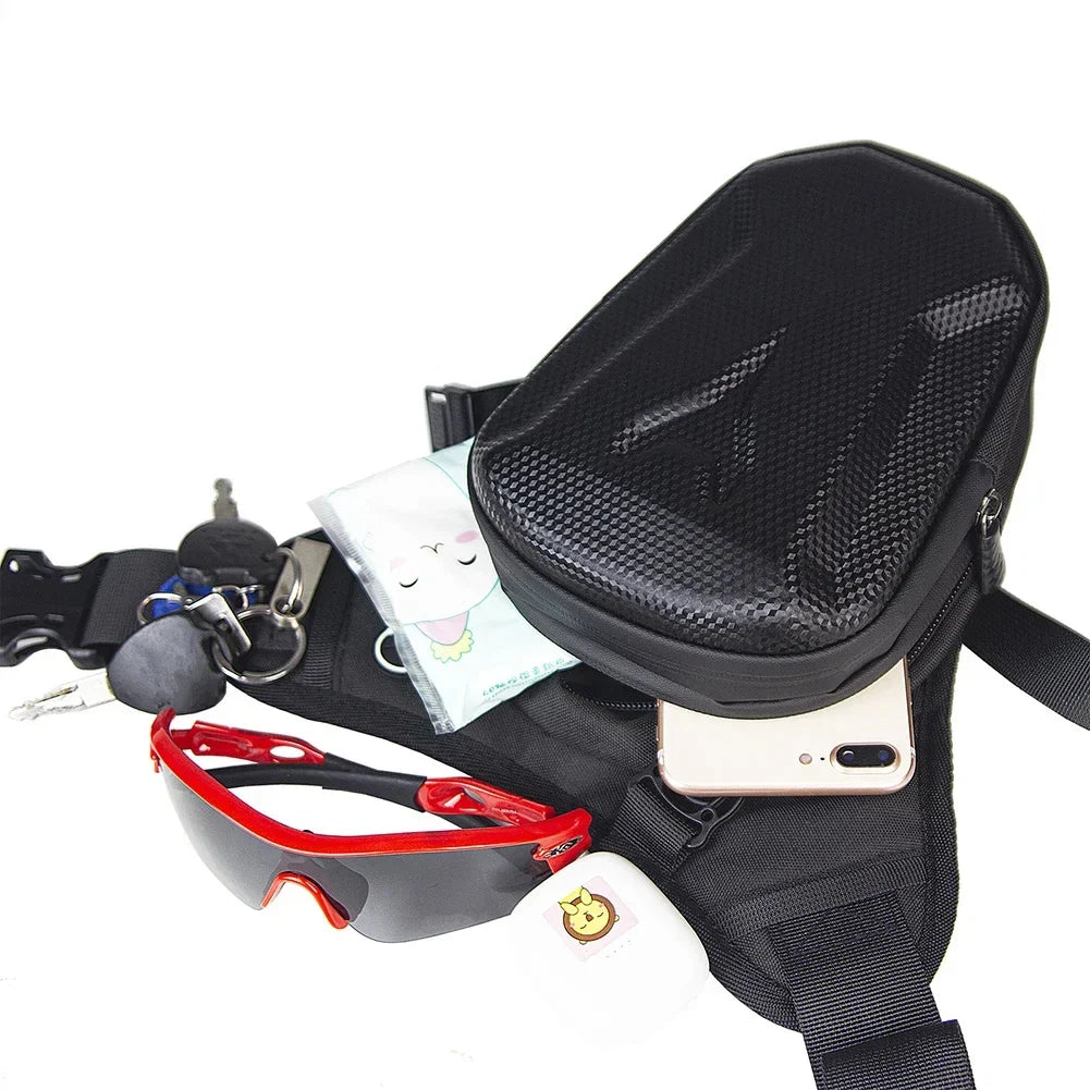 Tactical Hard Shell Leg Bag — Waterproof, Expandable Design, Aerodynamic Profile