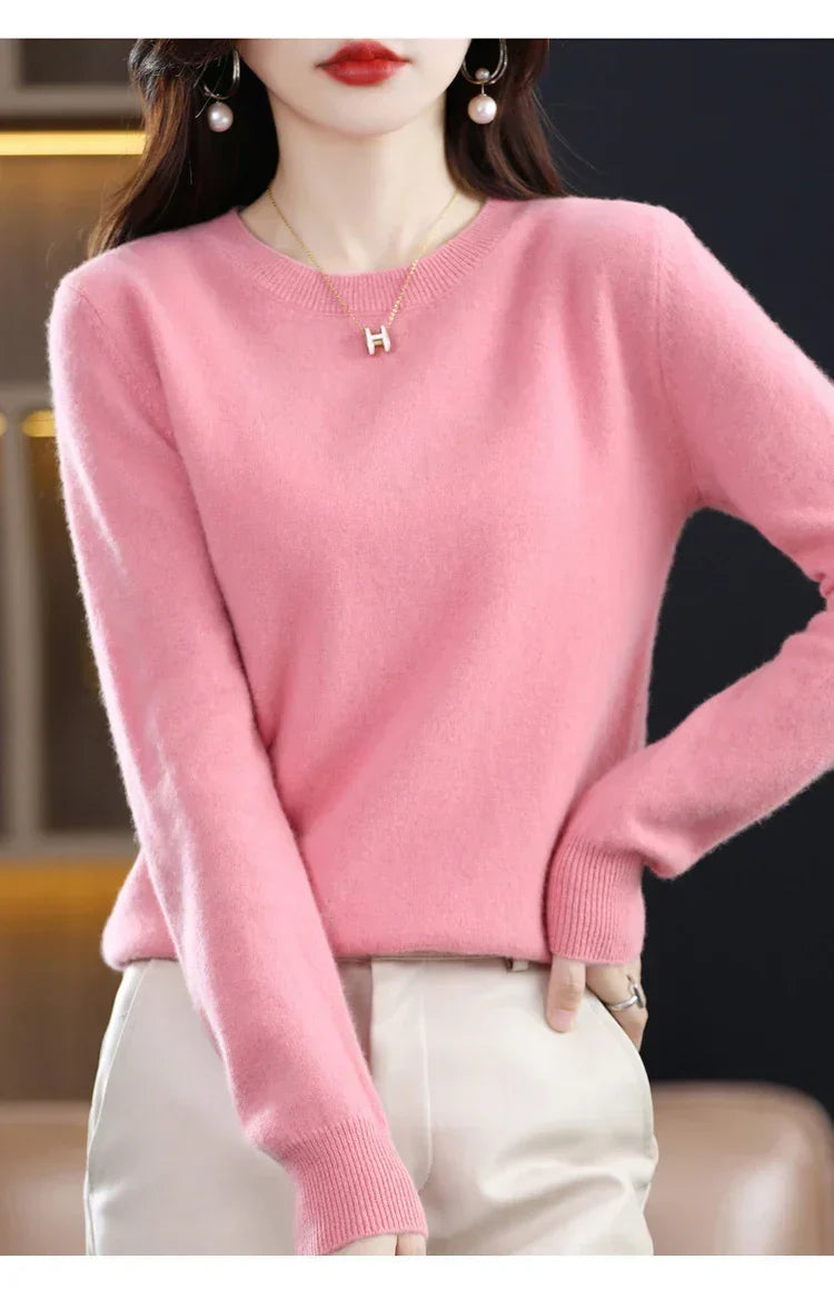 Maren 100% Pure Wool Cashmere Sweater — Loose-Fit Knit
