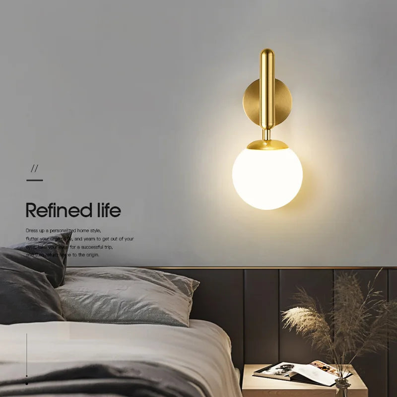 Modern vägglampa — energieffektiv, enkel att installera