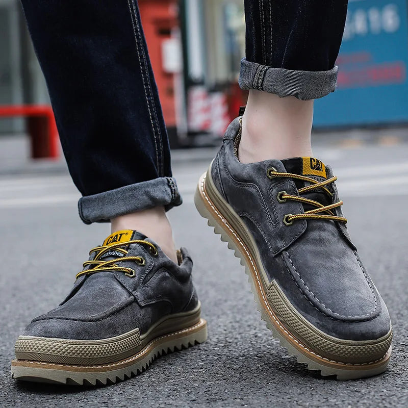 Leder-Schnürsneaker CAT® UrbanEdge — zeitloser Komfort