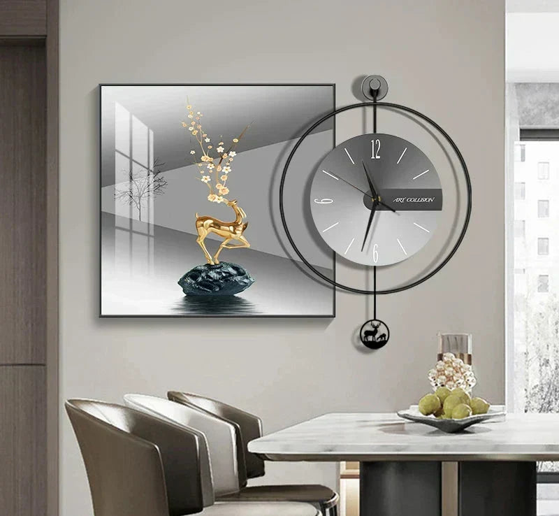 Reloj de pared moderno LuxClock — Diseño creativo, mecanismo silencioso