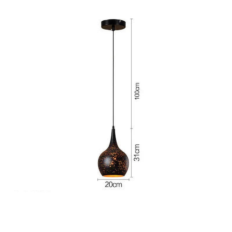 Vastre Retro Iron Pendant Light For Scandinavian Loft Living
