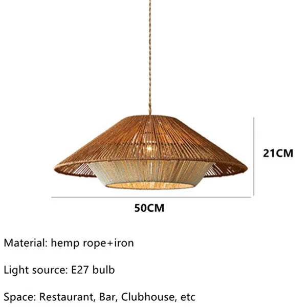 Aurelle Rattan Pendant Lights For Cozy Spaces In Wabi Sabi Style