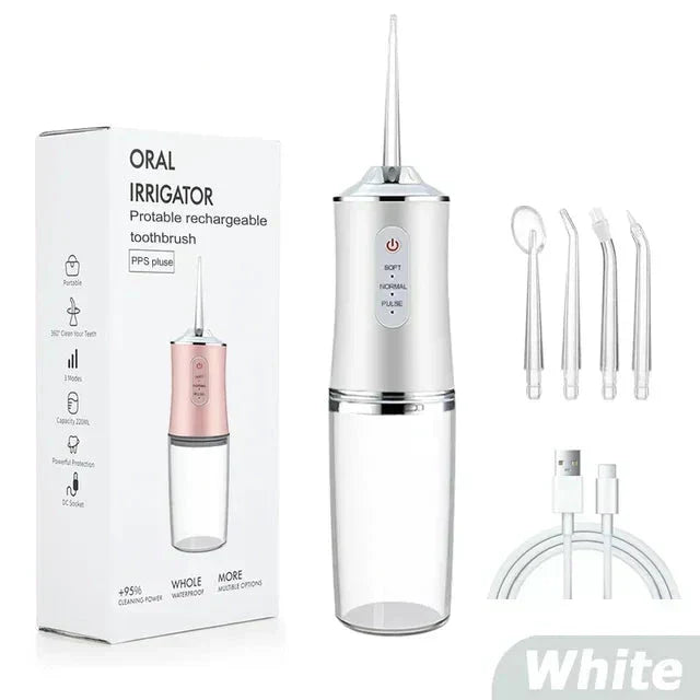 Cordless 4-in-1 Dental Water Flosser — 4 Jet Tips
