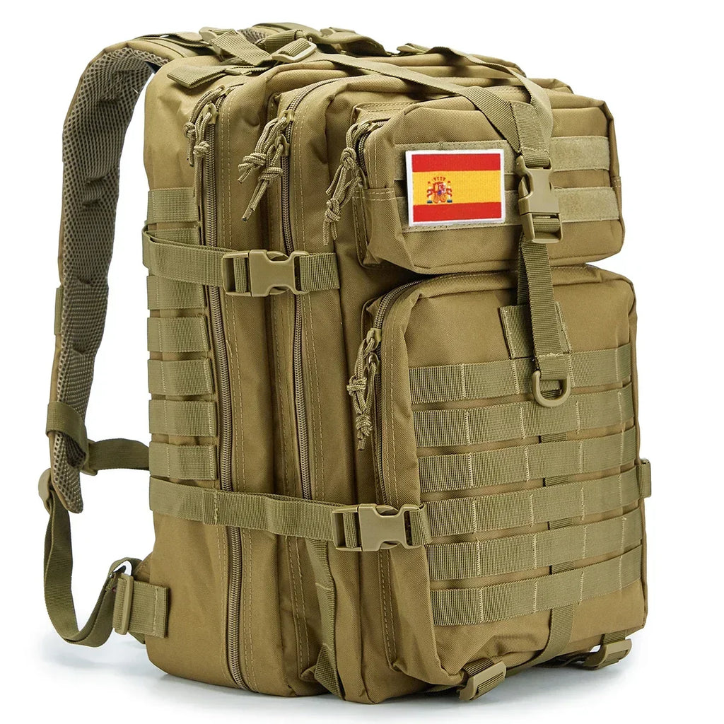 Rucsac tactic MOLLE de 45L — capacitate mare, suporturi pentru pahare