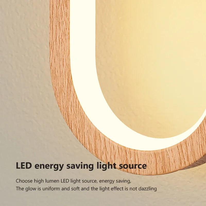 Fernwood Wooden Wall Light With Warm Glow For Natural Accent