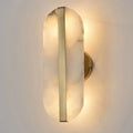 Auriel Alabaster Wall Lamp With Brass Band And Premium LED