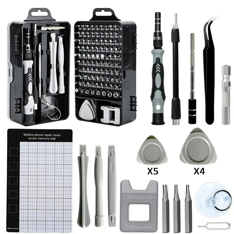 115-in-1 Precision Screwdriver Set — Electronics Repair Kit
