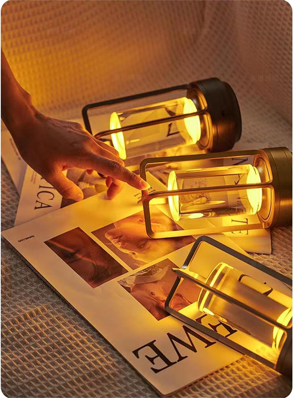 Rechargeable LED Crystal Table Lamp — Touch Control Night Light
