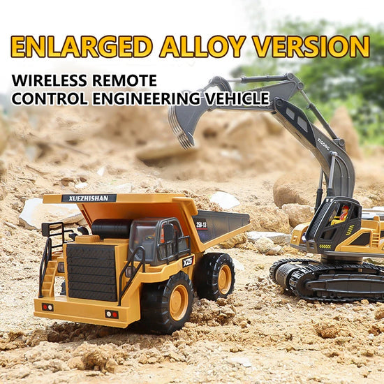 MegaMight RC Excavator — 1/20 Scale, 11-Channel Control
