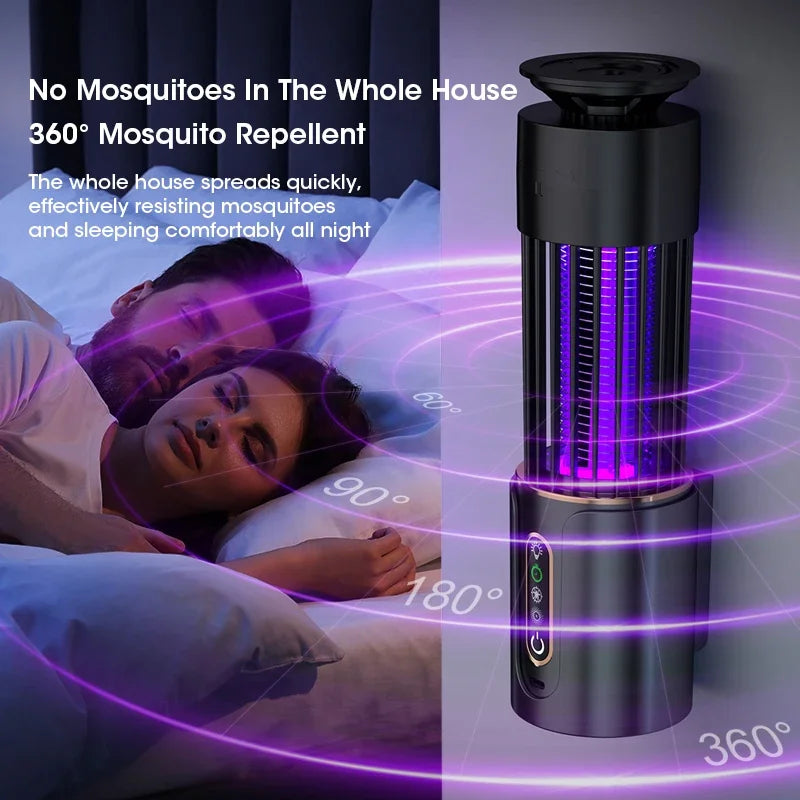 USB Dual-Action Camping Lantern and Silent UV Mosquito Trap