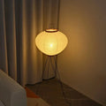 LumiNook Floor Lamp With Rice Paper Soft Glow In Wabi Sabi Style