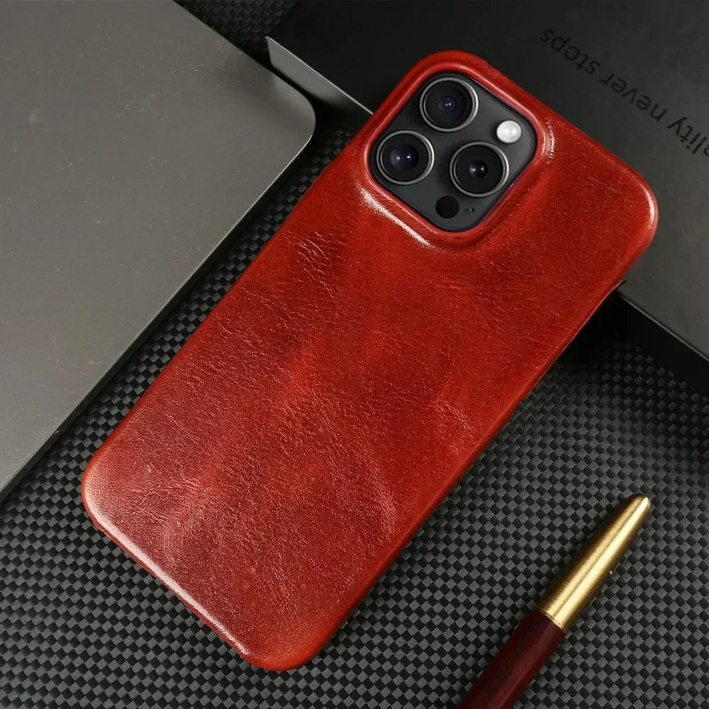 THE EXECUTIVE iPhone-Hülle aus echtem Leder — von Hand veredelt
