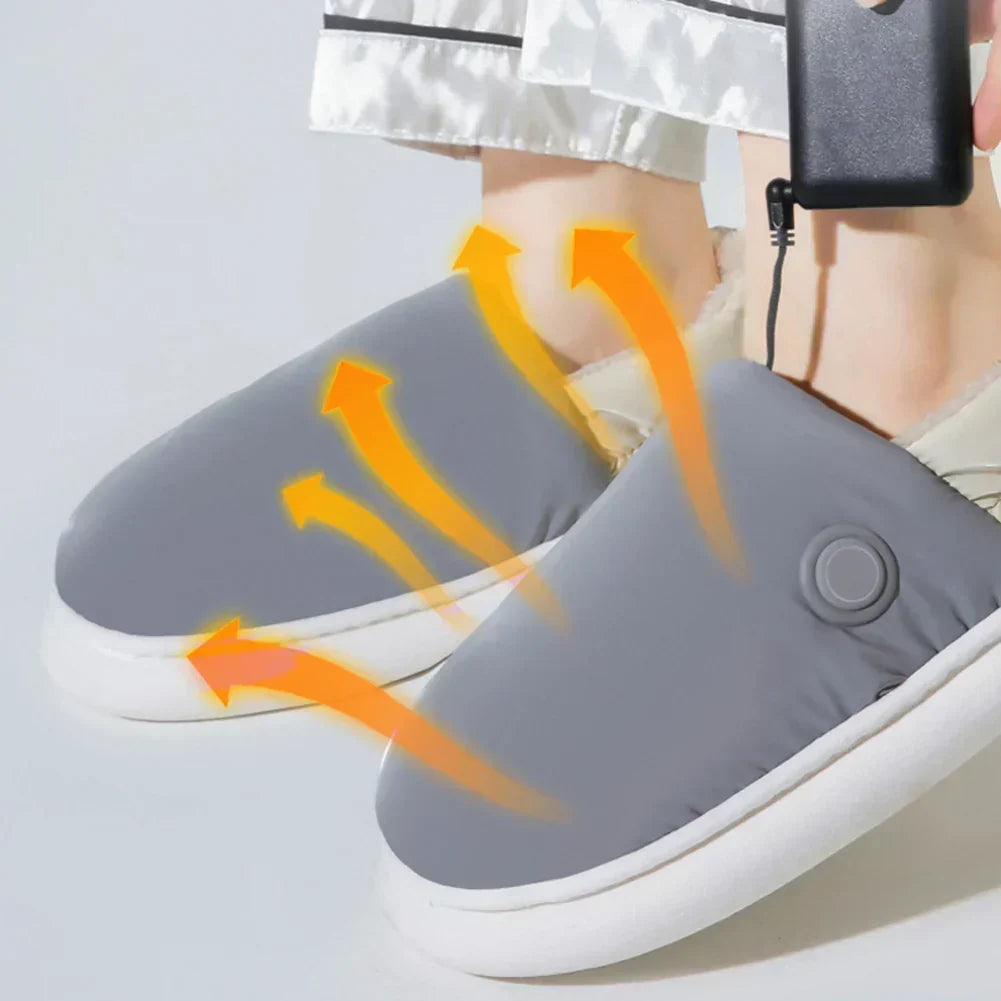 WarmStride Heated Slippers — Thick Design, 3 Heat Levels