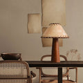 Asteri Natural Wood LED Desk Lamp With Wabi Sabi Soft Glow