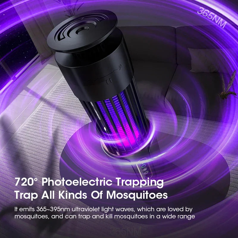 USB Dual-Action Camping Lantern and Silent UV Mosquito Trap