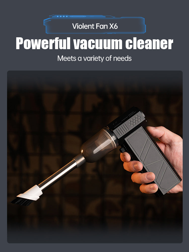 Aspiratore soffiatore ad alta potenza — Pulitore a getto turbo, batteria da 6000mAh