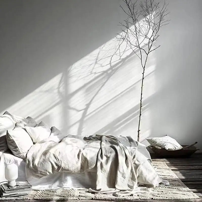 Aurea Linen Bed Sheet With Breathable Temperature Regulating Comfort