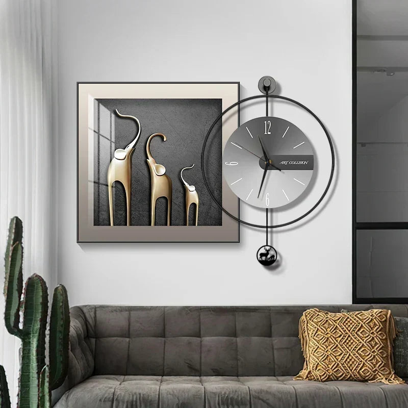 Reloj de pared moderno LuxClock — Diseño creativo, mecanismo silencioso