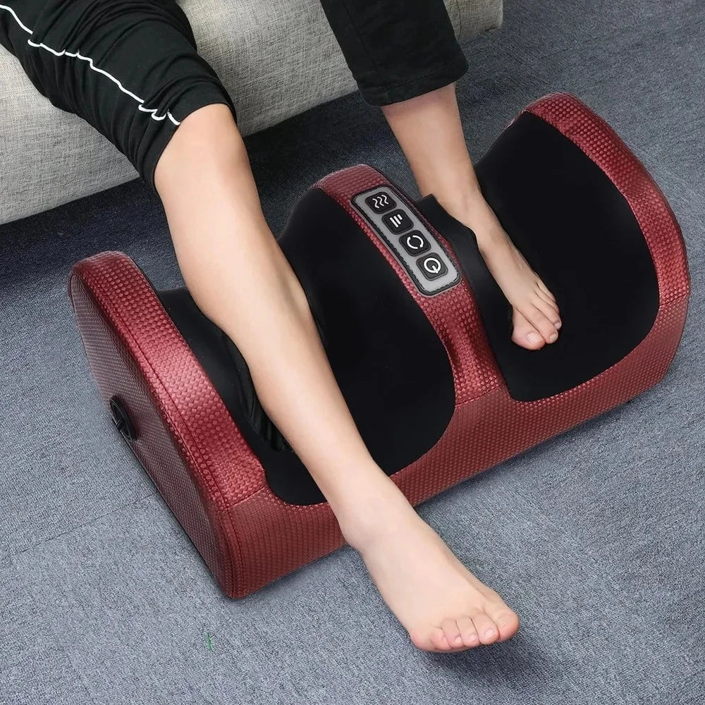 Beheiztes Shiatsu-Fußmassagegerät mit 12 Massageköpfen — 3D-Knetmassage-System für tiefe Gewebemassage