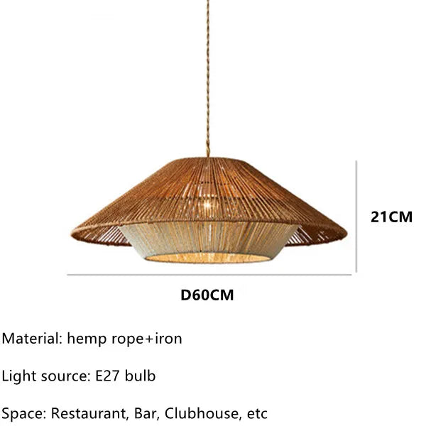 Aurelle Rattan Pendant Lights For Cozy Spaces In Wabi Sabi Style