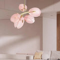 Nova Ceiling Light With Scandinavian Pink Tulip Glass Shade