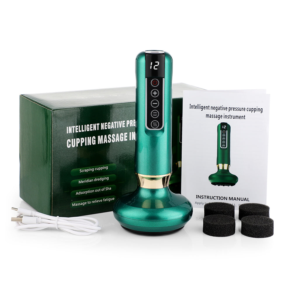 Elektrisk cupping-massager – vakuum-gua sha og infrarød varme