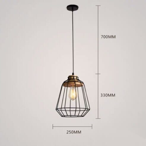 AstraLume Verstellbare Pendelleuchten mit Vintage-Eisen-Finish