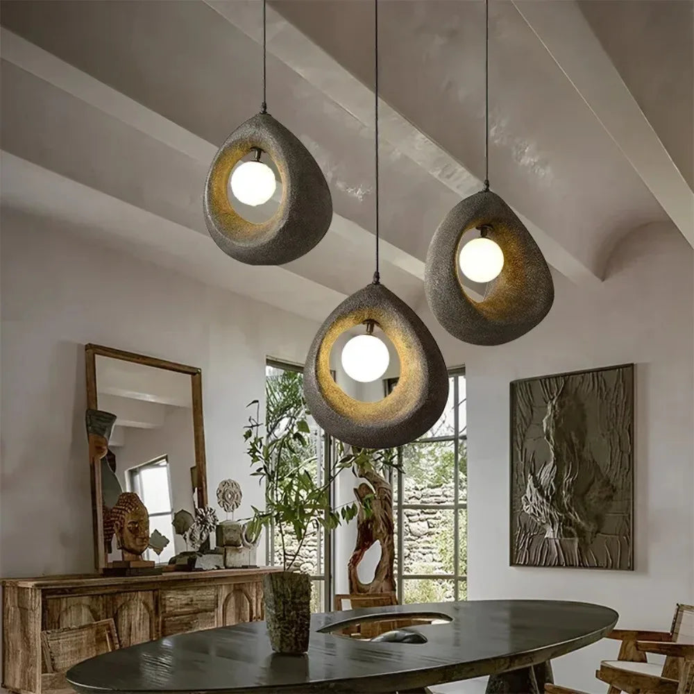 Arata Minimalist Pendant Light With Wabi Sabi Style For Homes
