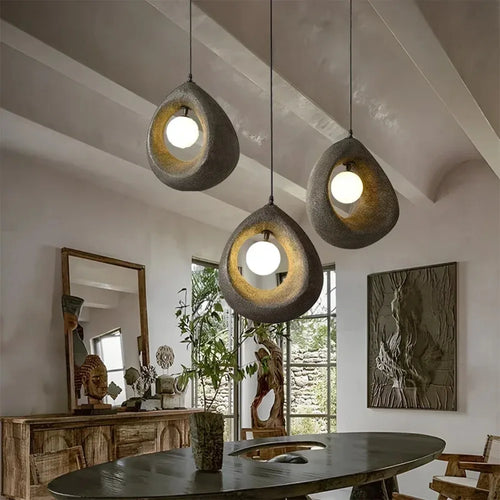 Arata Minimalistische Pendelleuchte im Wabi Sabi Stil für Zuhause