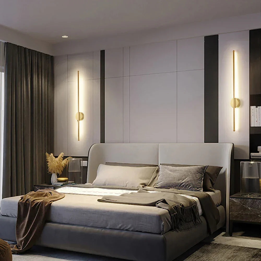 Lampă de perete LED modernă nordică — corp liniar de 60cm/80cm