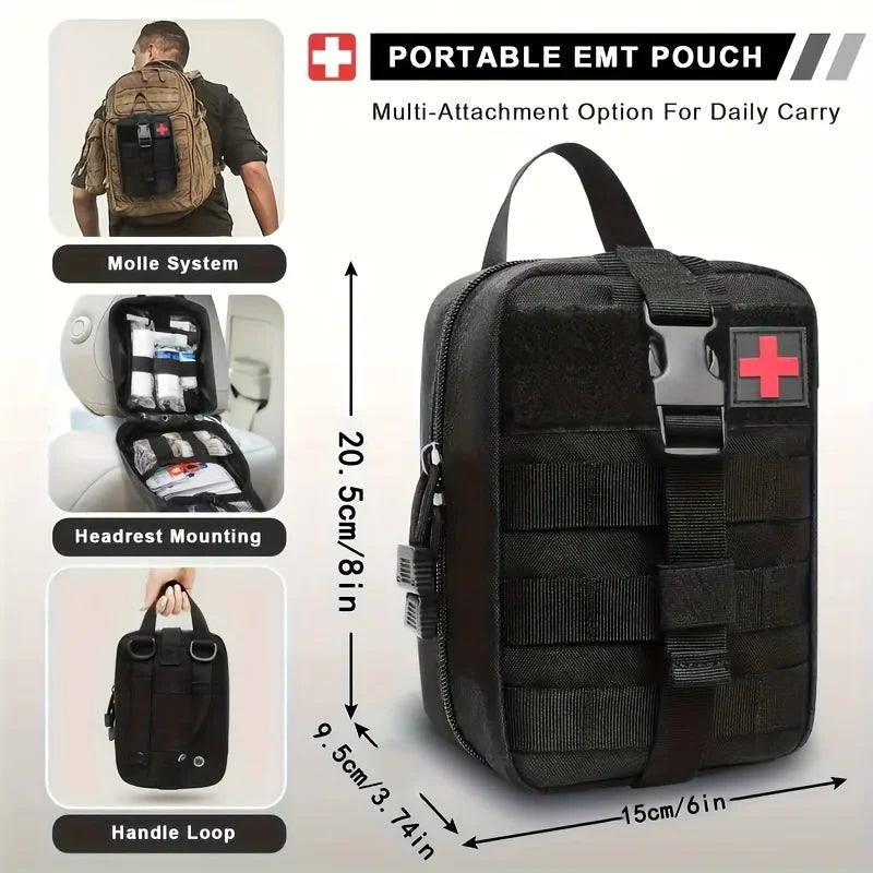 Komplettes Notfall- und Überlebensset - Erste-Hilfe- und Outdoor-Ausrüstung