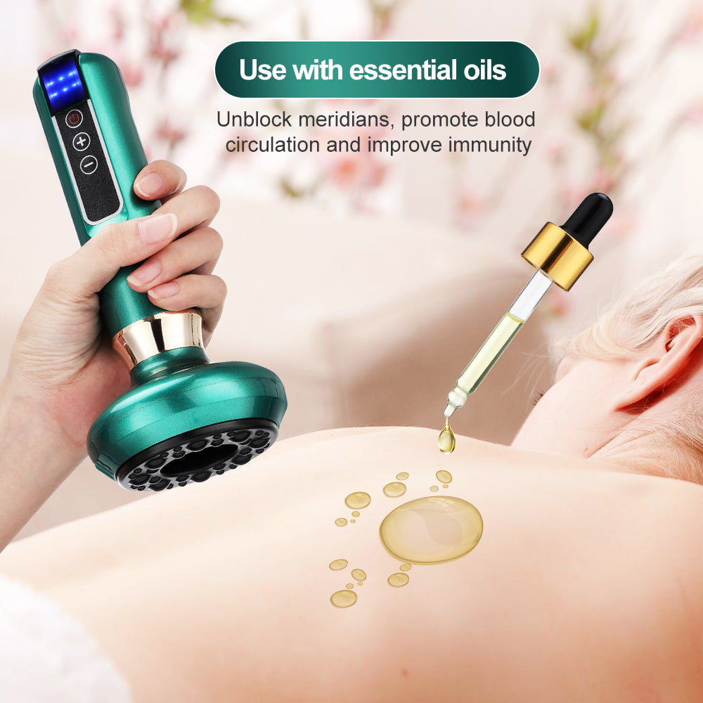 Elektrisk cupping-massager – vakuum-gua sha og infrarød varme