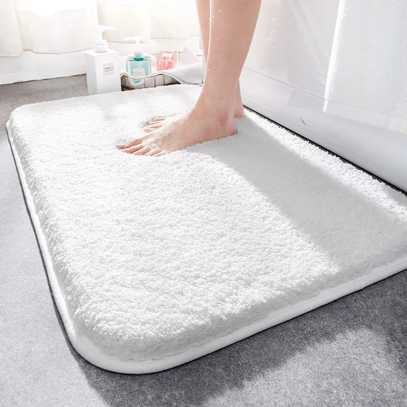 Ultra Thick Plush Bath Rug — Dense Pile, Warm, Highly Absorbent