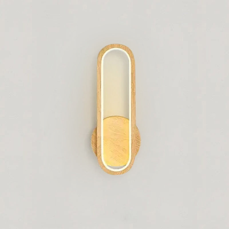 Fernwood Wooden Wall Light With Warm Glow For Natural Accent