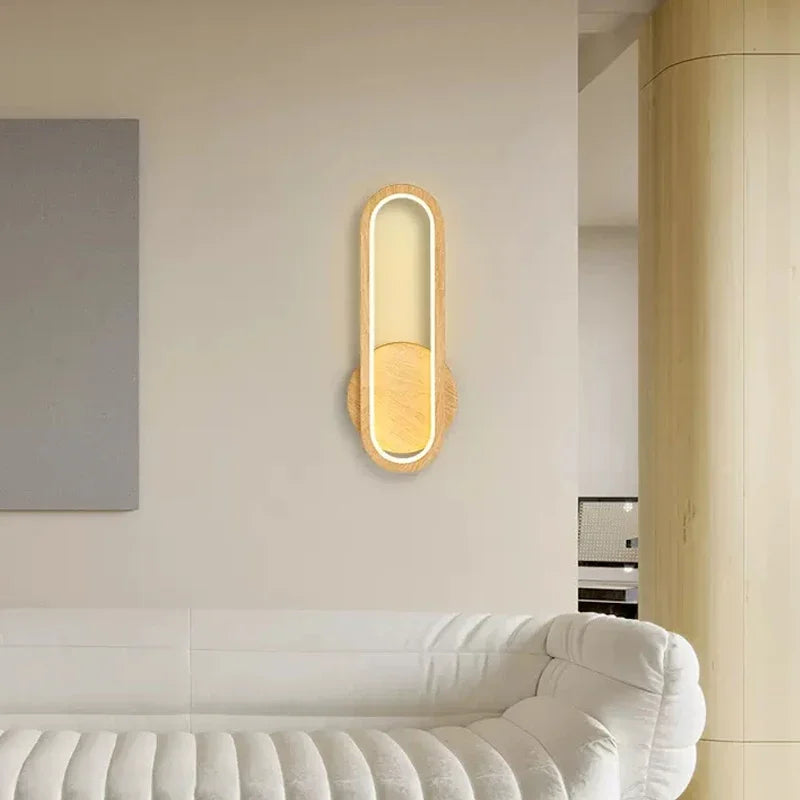 Fernwood Wooden Wall Light With Warm Glow For Natural Accent