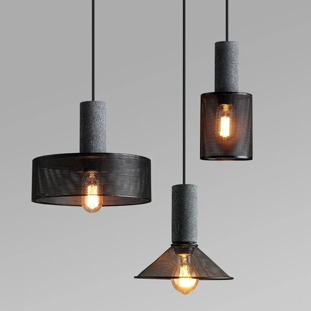 Rivena Retro Zement Pendelleuchte von Landera im Landhausstil