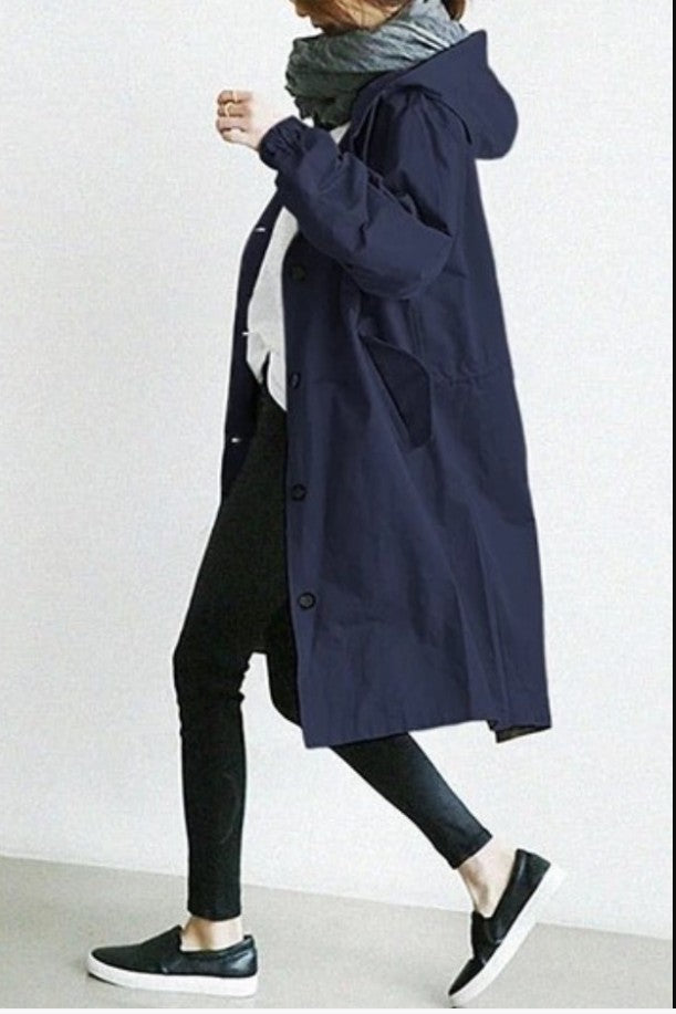 EleganCoat Women's Long Trench Coat Jacket — Stylish Fall Layer