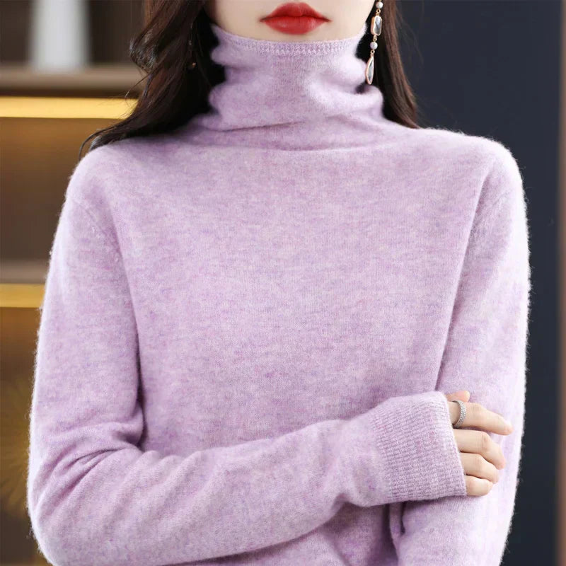 Aurelia Luxe pullovertröja för damer — 100 % merinoull