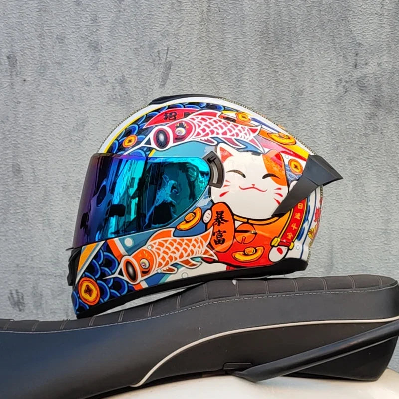 Capacete Integral LVS-701 — Sistema de Viseira Dupla, Proteção Térmica para o Inverno