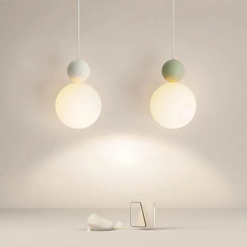 Nordic Light Scandinavian LED Pendant Lamp — Milky White Globe