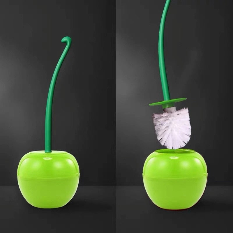 Kirsch-Toilettenbürste — kreatives Fruchtdesign, leicht erreichbarer Griff