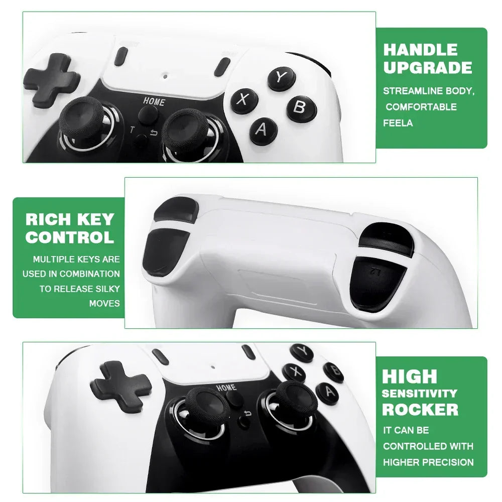 Game Stick 4k PRO - meer dan 20.000 games, 2 PS5-controllers