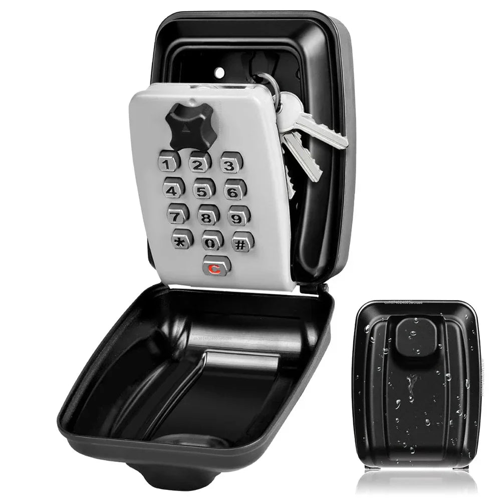 Cassaforte portachiavi KeyGuard da parete, resistente alle intemperie — robusta cassetta portachiavi da esterno