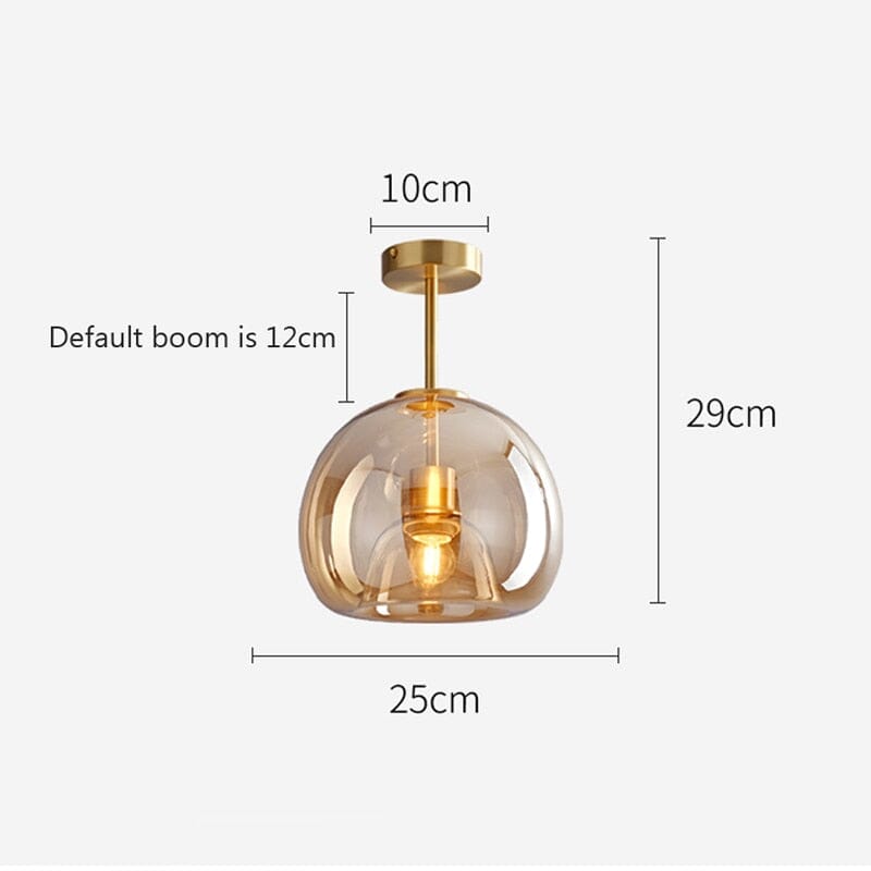 CelestiaNova Glass Sphere Wall Light For Your Living Room