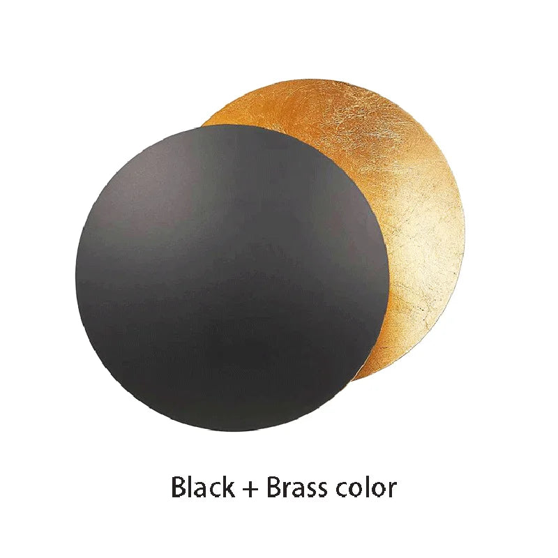 Nordic Vintage Solar Eclipse Wall Lamp – Energy-Efficient LED