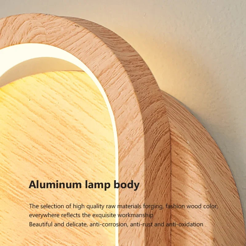 Fernwood Wooden Wall Light With Warm Glow For Natural Accent