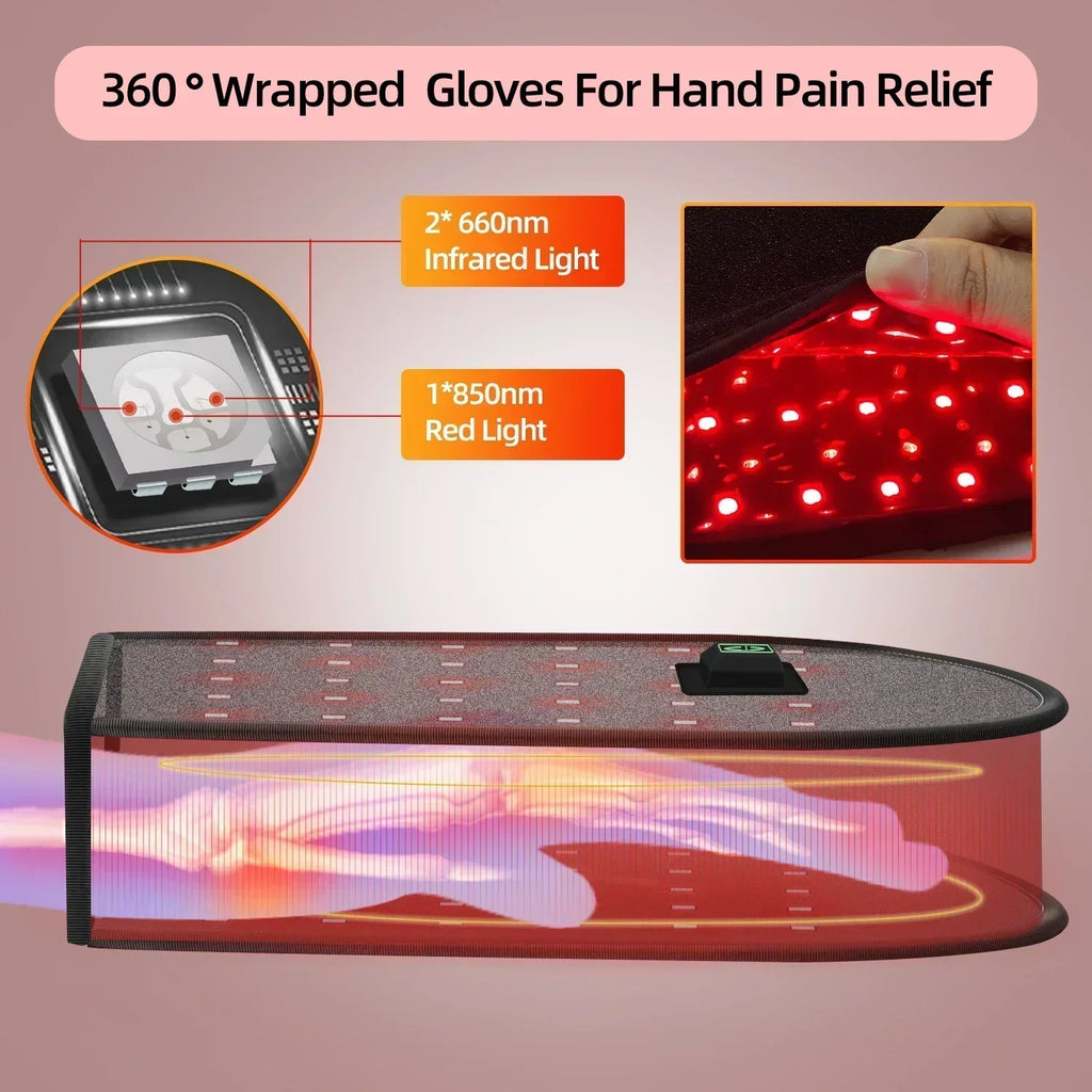 660nm infrarood-roodlichttherapiehandschoen